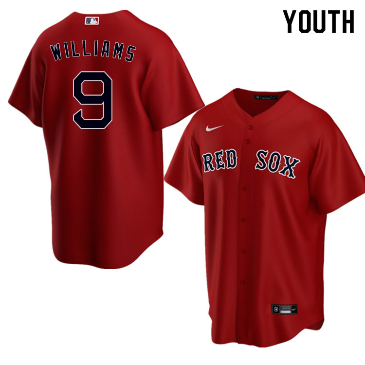 Nike Youth #9 Ted Williams Boston Red Sox Baseball Jerseys Sale-Red